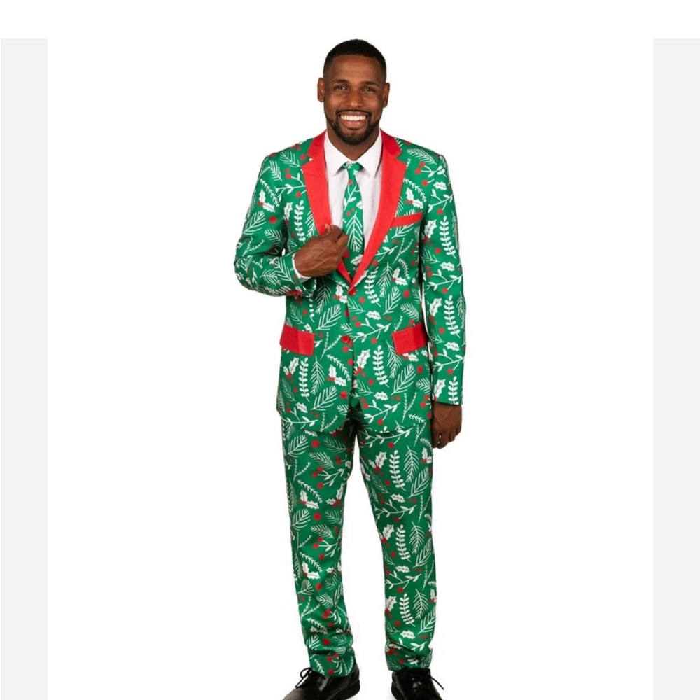 Tipsy Elves Christmas holly pants size 34